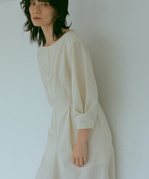 「CASA FLINE」 長袖ワンピース FREE アイボリー レディース_画像4
