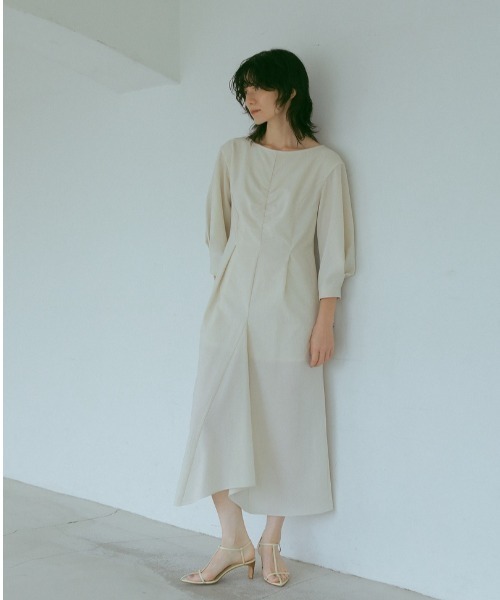 「CASA FLINE」 長袖ワンピース FREE アイボリー レディース_画像5