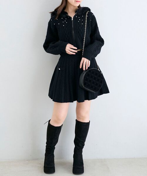 MAJESTIC LEGON（マジェスティックレゴン） スカート キラキラボタン