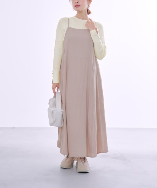 COHINA（コヒナ） ワンピース 2wayとろみキャミワンピース 「低身長