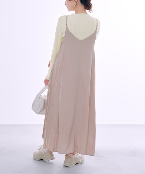 COHINA（コヒナ） ワンピース 2wayとろみキャミワンピース 「低身長