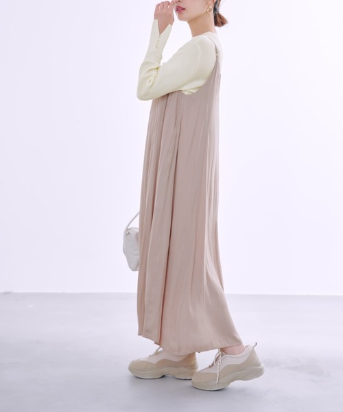 COHINA（コヒナ） ワンピース 2wayとろみキャミワンピース 「低身長
