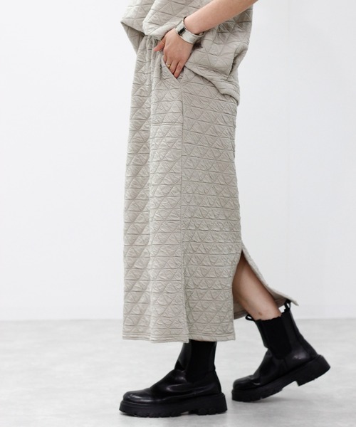 スカート トライアングルキルト　ストレートスカート | Fizz
