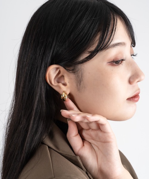 ピアス 「JENNY BIRD/ジェニーバード」ミニフープ風デザインピアス