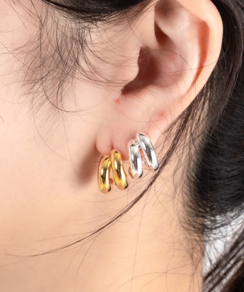 ピアス 「JENNY BIRD/ジェニーバード」ミニフープ風デザインピアス