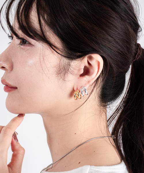 ピアス 「JENNY BIRD/ジェニーバード」ミニフープ風デザインピアス
