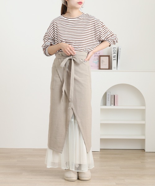 l'atelier Nuuit（アトリエ ヌイ） エプロン ウォッシュドコットン