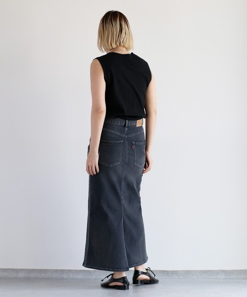 「cepo」 デニムスカート L ブルー レディース_画像4