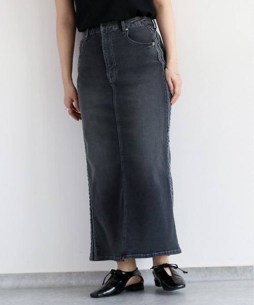 「cepo」 デニムスカート L ブルー レディース_画像5