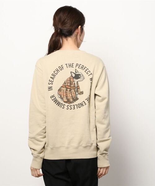 「The Endless Summer」 スウェットカットソー X-LARGE ブルーグレー レディース_画像3