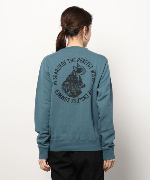 「The Endless Summer」 スウェットカットソー X-LARGE ブルーグレー レディース_画像5