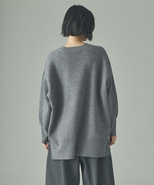 【新品タグ付き】カレンソロジー　トップス　ウール　ダブルフェイス　24SS Curensology（カレンソロジー） ニット セーター /ダブルフェイス