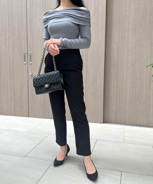 「MODE ROBE」 長袖ニット FREE ブラック レディース_画像7