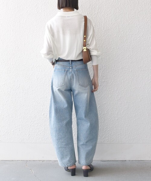 「SHIPS any」 長袖ニット ONE SIZE ネイビー レディース_画像3