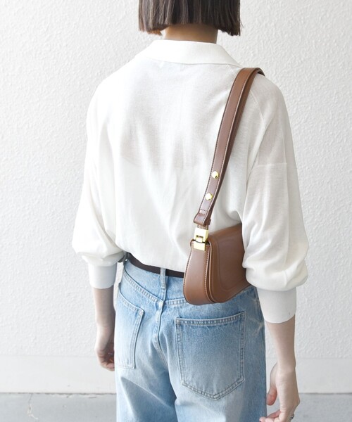 「SHIPS any」 長袖ニット ONE SIZE ネイビー レディース_画像7