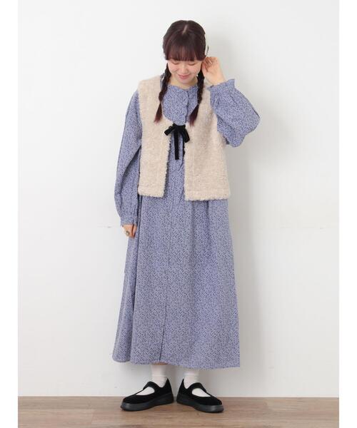 Samansa Mos2（サマンサモスモス） ベスト ジレ 前後2WAYボアベスト