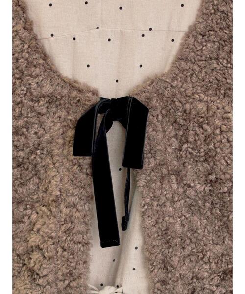 Samansa Mos2（サマンサモスモス） ベスト ジレ 前後2WAYボアベスト