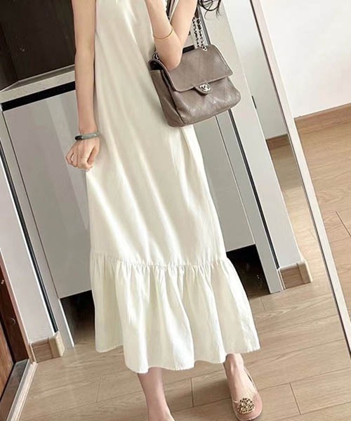 「gossip！ロサンゼルス」 ノースリーブワンピース FREE アイボリー レディース_画像7