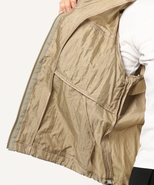 「H.A.K」 ナイロンブルゾン FREE ベージュ レディース_画像3
