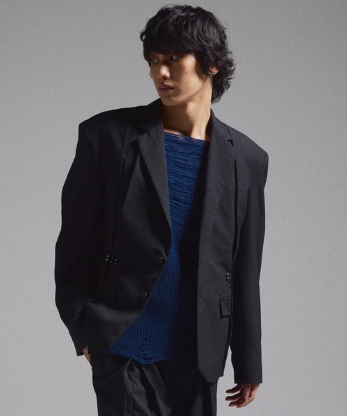GRANCY セーター ニット 「GRANCY」Pierced Damage Knit / ピアス