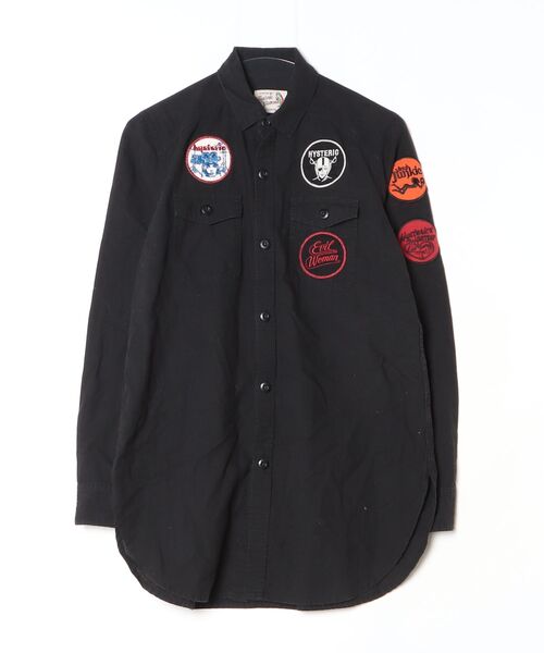 HYSTERIC GLAMOUR（ヒステリックグラマー） 長袖シャツ SMALL ブラック
