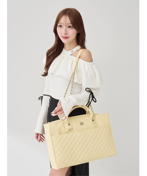 Darich DDキルティングマルチトートバッグ WHT Darich（ダーリッチ） トートバッグ DDキルティングマルチトートバッグ