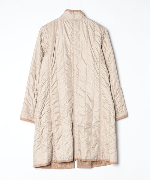 「AMACA」 キルティング中綿コート 40 ベージュ レディース_画像2