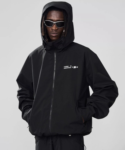 「HARSH AND CRUEL」 マウンテンパーカー M ブラック メンズ_画像2