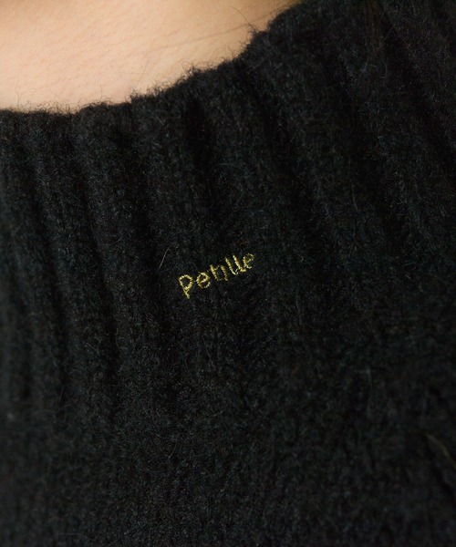 pual ce cin ニット セーター アルパカ混ハイネックニットプルオーバー