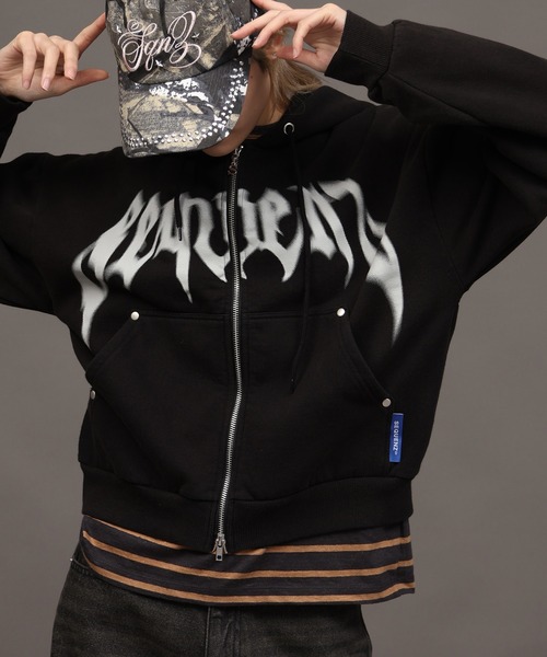 SEQUENZE パーカー 「SEQUENZ/シークエンズ」SQNZ BLUR LOGO ZIP PK SEQUENZE パーカー 「SEQUENZ/シークエンズ」SQNZ BLUR LOGO ZIP PK