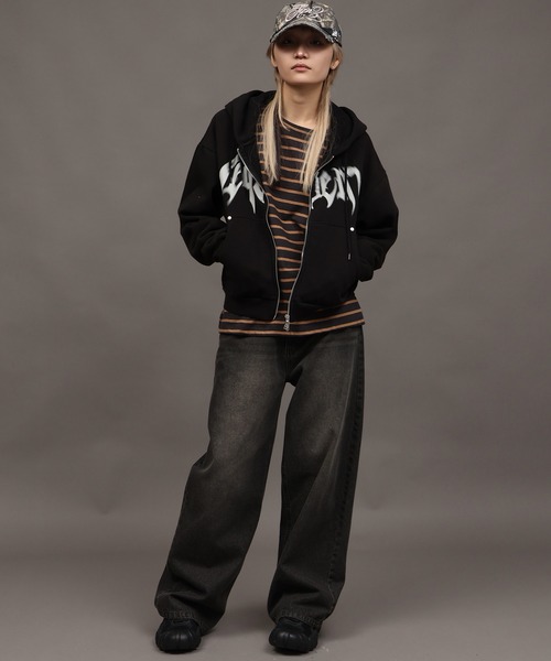 SEQUENZE パーカー 「SEQUENZ/シークエンズ」SQNZ BLUR LOGO ZIP PK