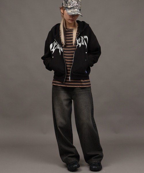 SEQUENZE パーカー 「SEQUENZ/シークエンズ」SQNZ BLUR LOGO ZIP PK