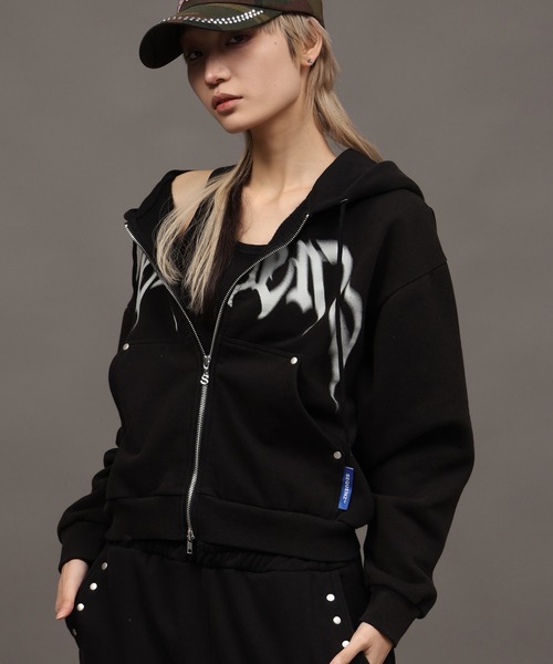 SEQUENZE パーカー 「SEQUENZ/シークエンズ」SQNZ BLUR LOGO ZIP PK