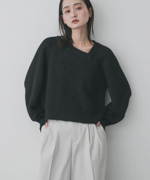 SENSE OF PLACE by URBAN RESEARCH ニット セーター アシメネック