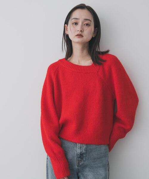 SENSE OF PLACE by URBAN RESEARCH ニット セーター アシメネック