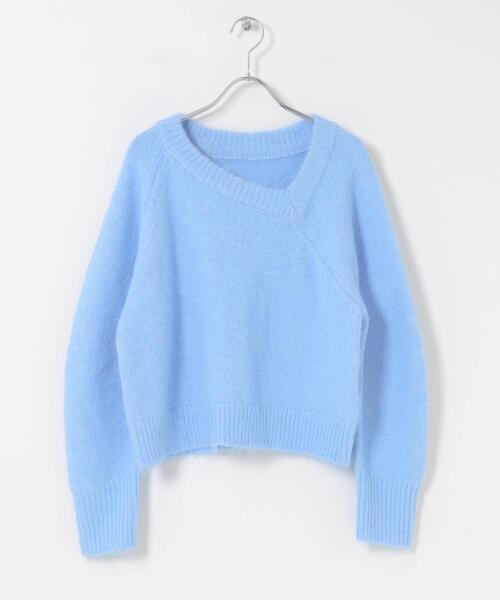 SENSE OF PLACE by URBAN RESEARCH ニット セーター アシメネック