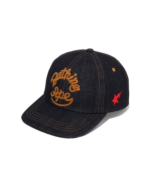A BATHING APE（アベイシングエイプ） キャップ 帽子 LOGO WASHED