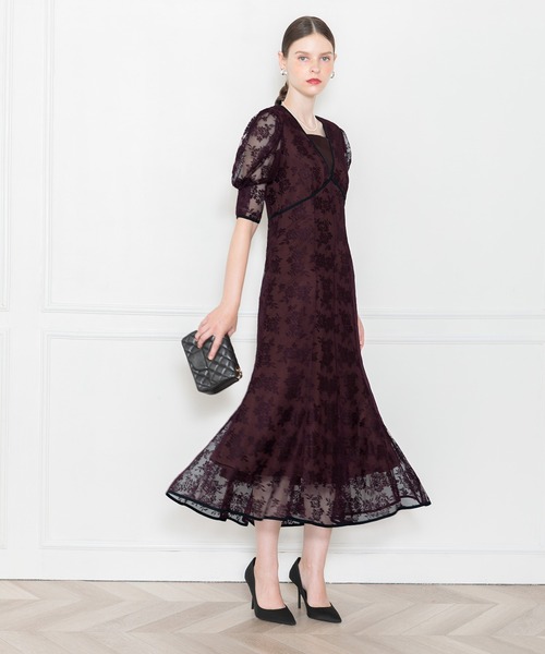 「Leja」 半袖ワンピース LARGE グレー レディースの画像
