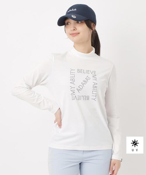 adabat（アダバット） uvカット tシャツ 「UVカット」ドットロゴ 
