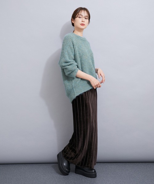 「LE CERCLE par rope'」 長袖ニット FREE ライトグレー レディース_画像5