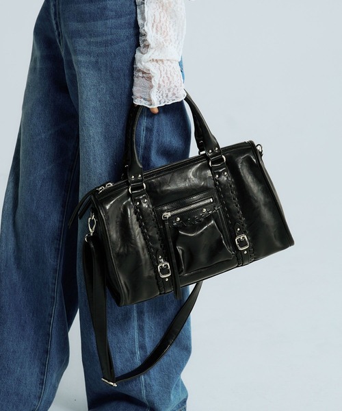 JEANASIS（ジーナシス） ボストンバッグ アンティークステッチボストン