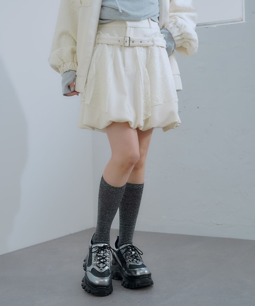 スカート レースバルーンミニスカート　HARE 完売　人気 HARE（ハレ） スカート レースバルーンミニスカート(HARE) : ZOZOTOWN