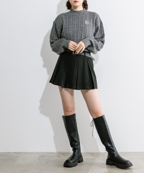 「OLIVE des OLIVE」 キュロット FREE チャコールグレー レディース_画像8