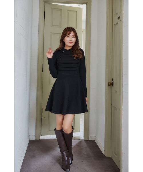 Her lip to ニットワンピース M ブラック レディース : ZOZOTOWN Yahoo