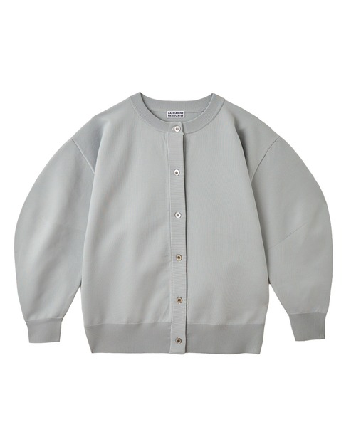 ハッピー☘️新品 マリンフランセーズ ウールニットカーディガン グレー F LA MARINE FRANCAISE（マリン フランセーズ）の「ダブルフェイスノー
