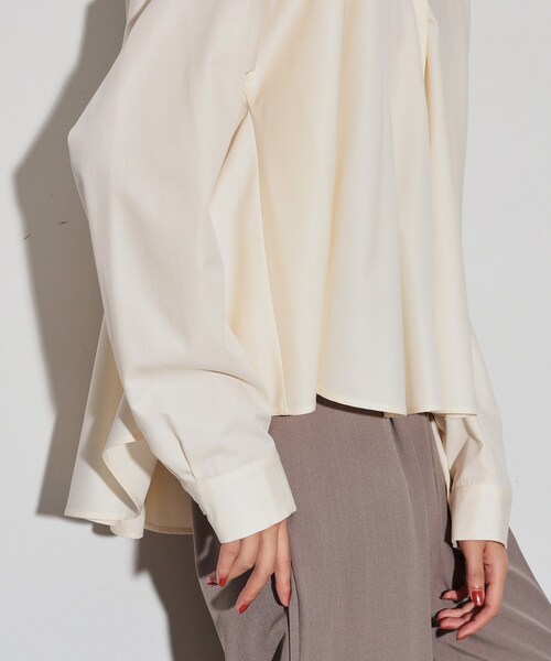 「GALLEST」 長袖シャツ 38 オフホワイト レディース_画像4