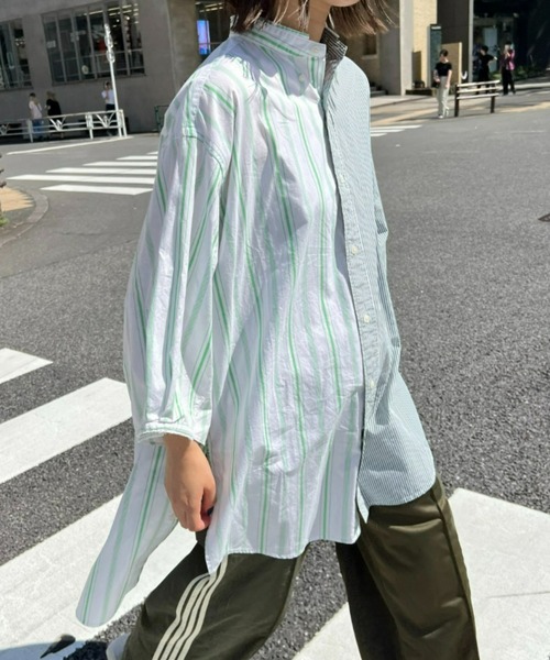 「etsinta」 長袖シャツ ONE SIZE ネイビー レディース_画像3