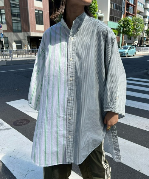 「etsinta」 長袖シャツ ONE SIZE ネイビー レディース_画像4