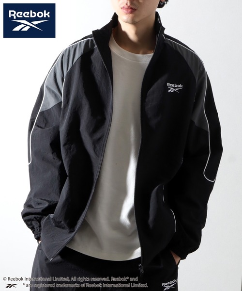 Reebok」 ナイロンブルゾン L ブラック メンズ 古着 90´s/90年代 