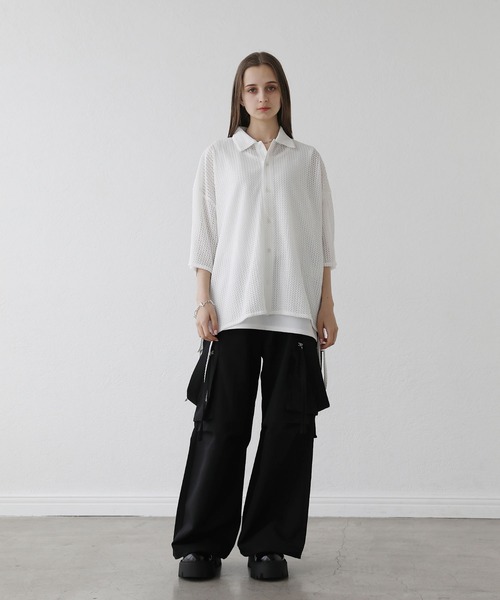 「LILL」 カーゴパンツ X-LARGE ブラック メンズ_画像2